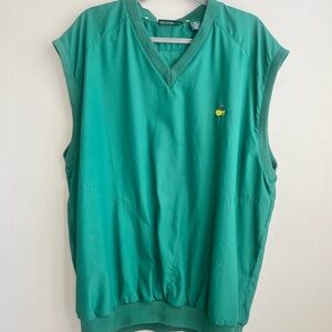 Masters Collection Green Sleeveless Performance Golf Pullover Vest